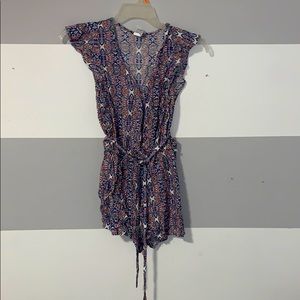 Patterned romper